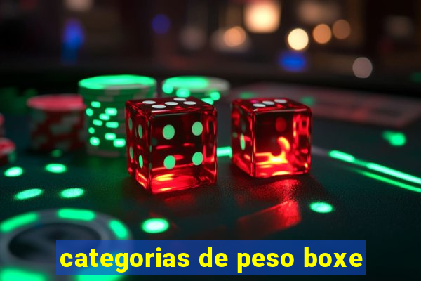 categorias de peso boxe